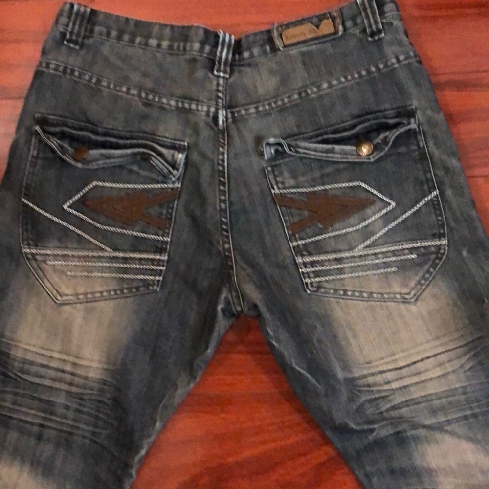 Indigo Mens Denim Jeans Size 36x30